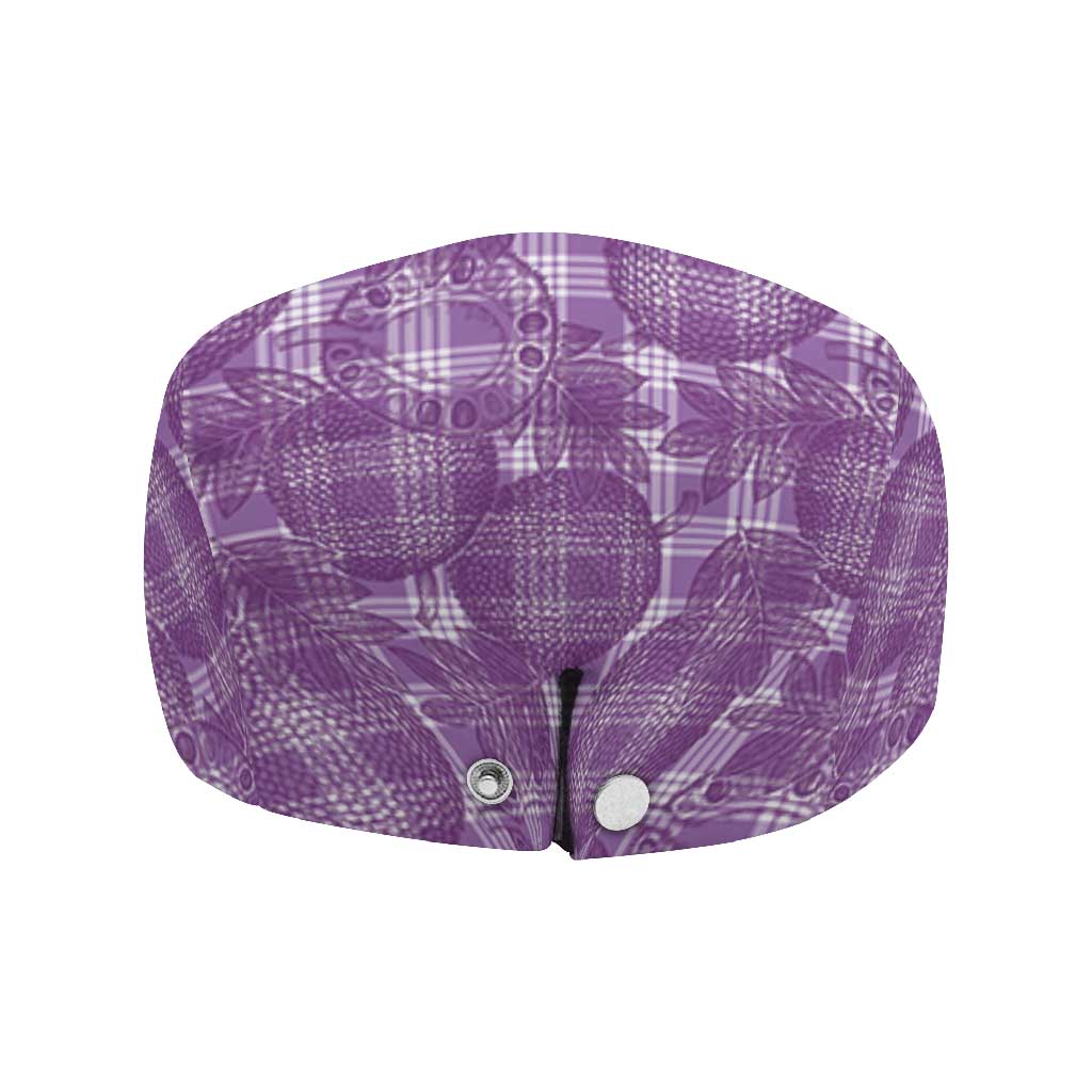 Poni Hawaii Breadfruit Palaka Motifs Jeff Hat LT14 - Polynesian Pride