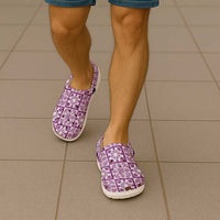 Poni Palaka Quilt Hawaii Clogs Shoes Hawaiian Tropical Monstera Sea Turtle