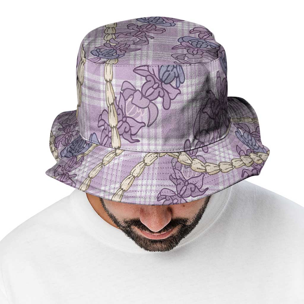 Pua Kalaunu Lei Bucket Hat Palaka Pattern
