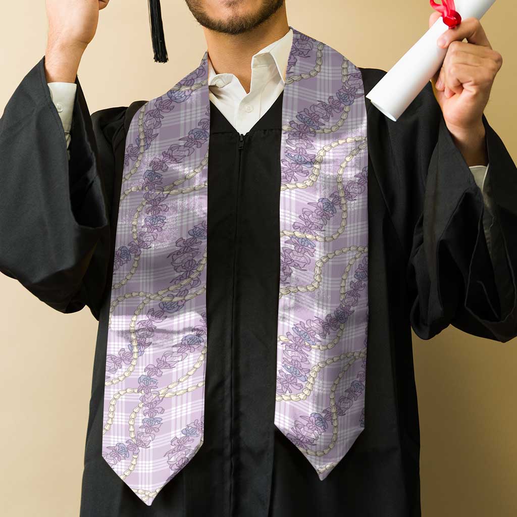 Pua Kalaunu Lei Graduation Stole Palaka Pattern