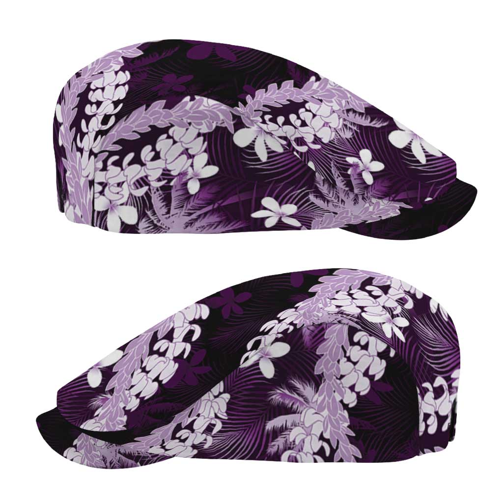 Puakenikeni Maile Lei Jeff Hat Frangipani Purple Tropical Leaves