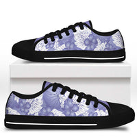 Purple Aloha Hawaii Low Top Shoes Monstera Hibiscus Plumeria Seamless Vibes - Polynesian Pride