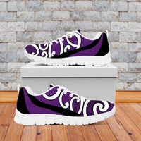 Purple Maori Koru New Zealand Sneakers