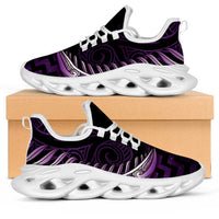 Purple Matariki New Zealand Clunky Sneakers Maori Poutama Galaxy Vibes