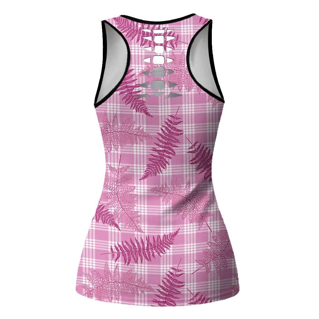 Purple Palaka Hawaii Palapalai Hollow Tank Top Hawaiian Fern