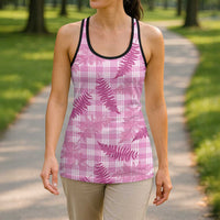 Purple Palaka Hawaii Palapalai Hollow Tank Top Hawaiian Fern