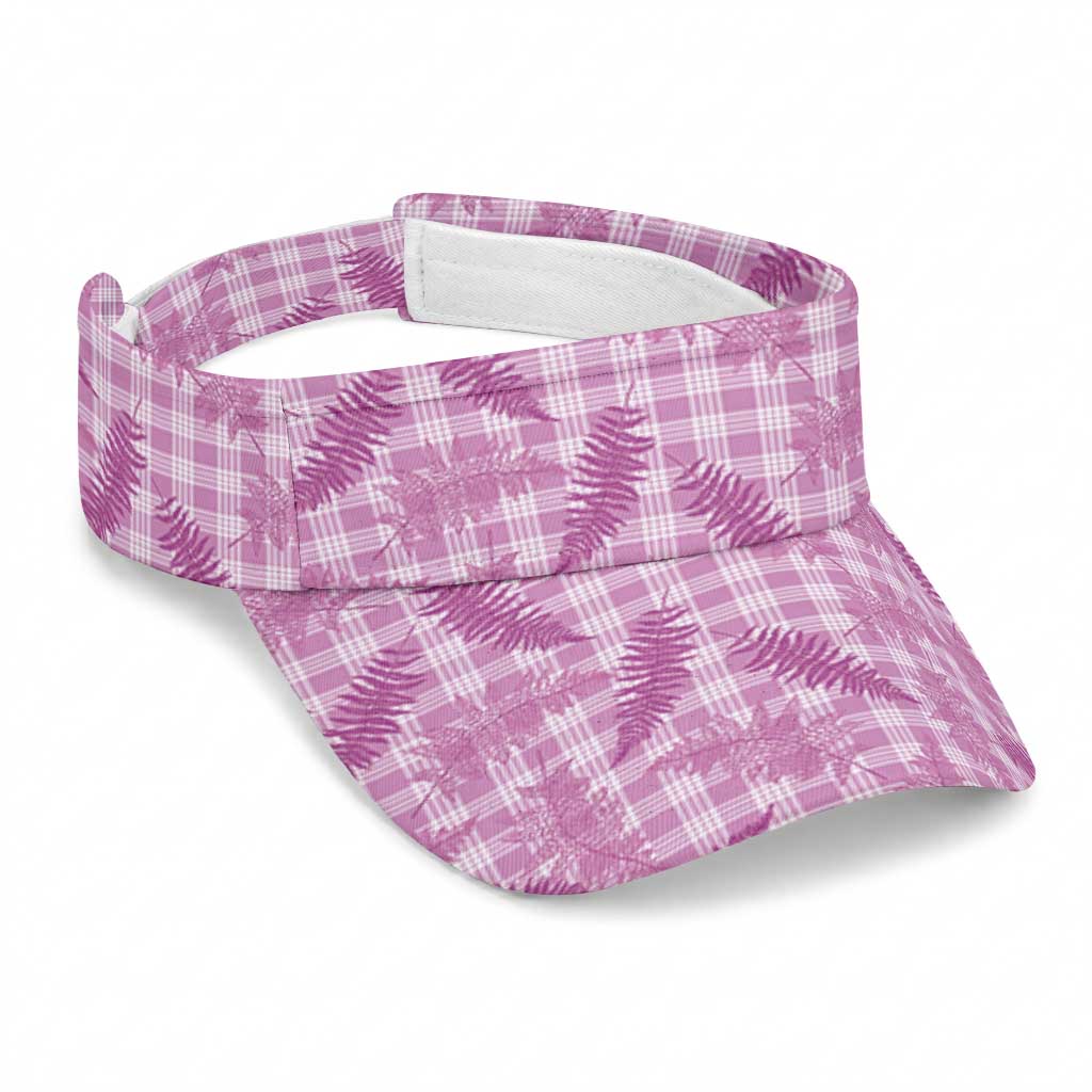 Purple Palaka Hawaii Palapalai Sun Visor Cap Hawaiian Fern