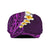 Purple Polynesia Jeff Hat Plumeria Tropical Leaves Galaxy Polynesian Art - Polynesian Pride