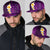 Purple Polynesia Snapback Cap Plumeria Tropical Leaves With Galaxy Polynesian Art - Polynesian Pride