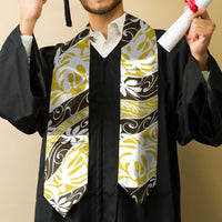 Rearea Tahiti Tiare Monstera Graduation Stole Polynesian Pattern Curve Style