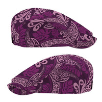 Royal Purple Monstera Jeff Hat Polynesian Tribal Pattern LT01 - Polynesian Pride