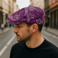 Royal Purple Monstera Jeff Hat Polynesian Tribal Pattern LT01 - Polynesian Pride