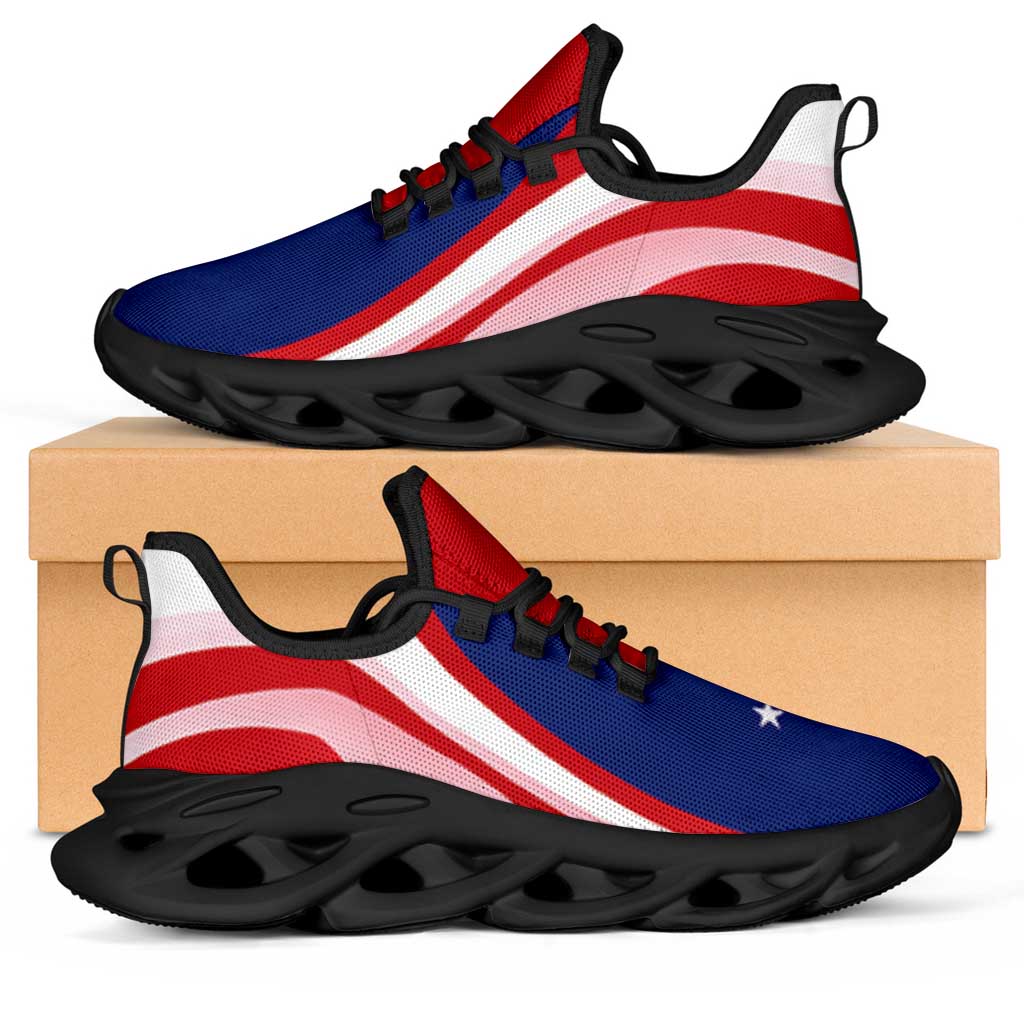 Samoa Clunky Sneakers Flag-Inspired Curve Style