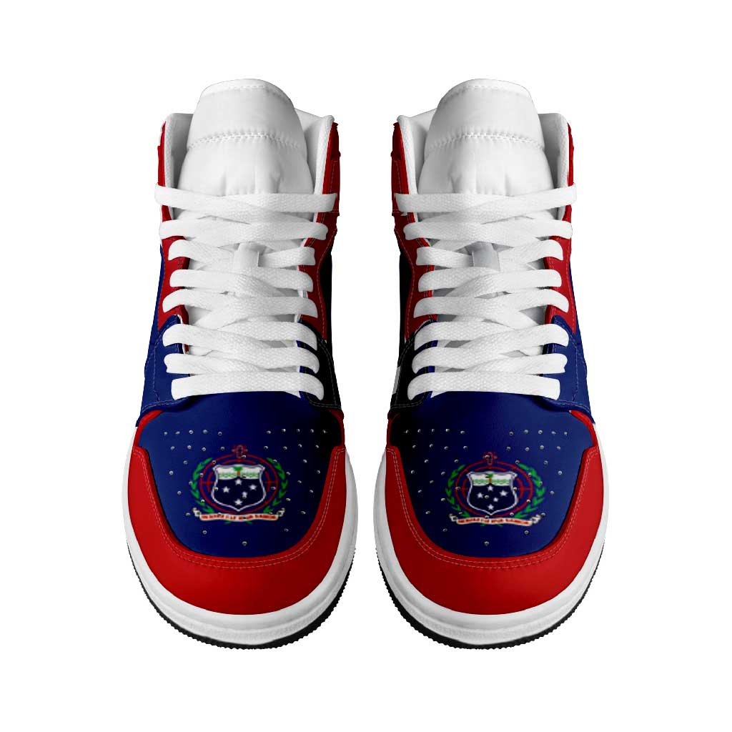 Samoa High Sneakers AJ1 Coat Of Arms Flag Inspired