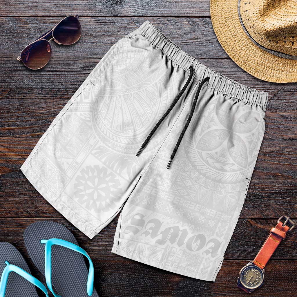 Samoa Lotu Tamaiti Shorts for Men Tribal Tatau with Siapo Pattern