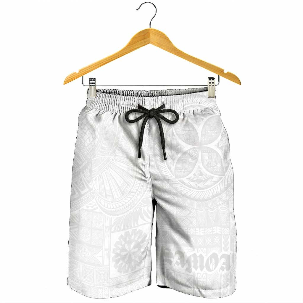 Samoa Lotu Tamaiti Shorts for Men Tribal Tatau with Siapo Pattern