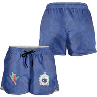 Samoa Rugby Shorts for Women Tatau Tribal Motifs Sporty Style - Polynesian Pride