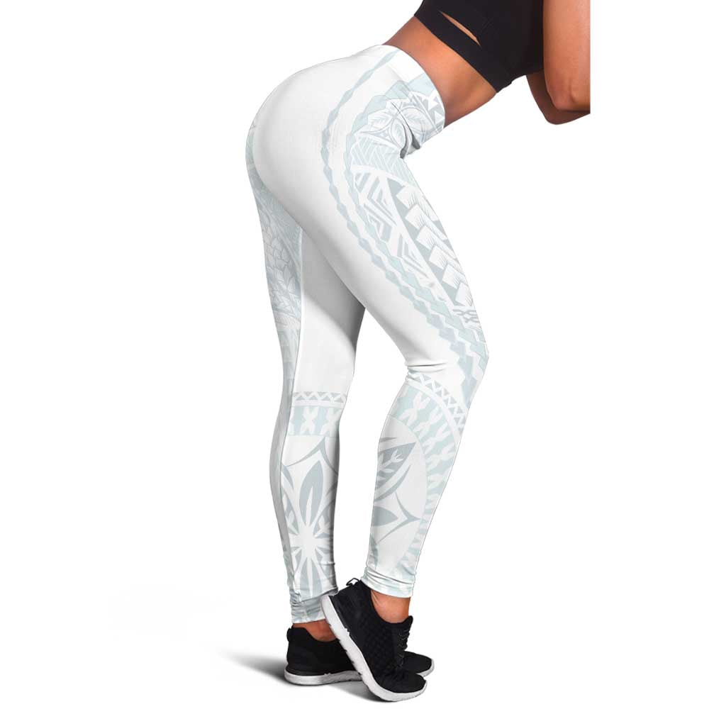 Samoa White Sunday Leggings Classic Siapo Style