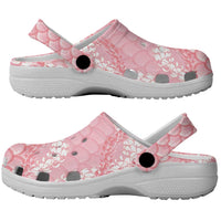 Soft Pink Mermaid Puakenikeni Maile Lei Clogs Shoes