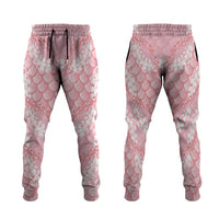 Soft Pink Mermaid Puakenikeni Maile Lei Jogger Pants