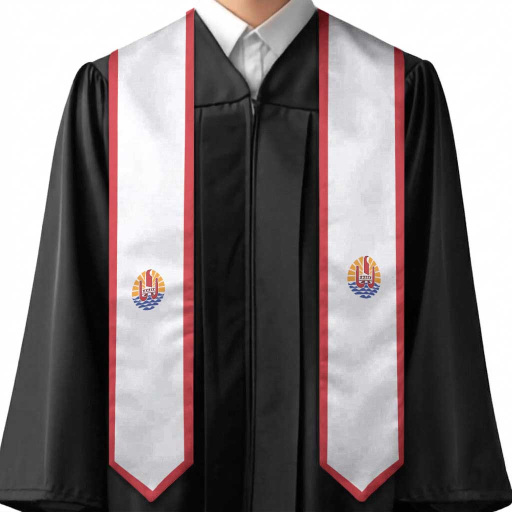 Tahiti Graduation Stole Flag Style LT05
