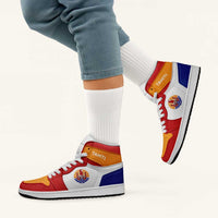 Tahiti High Sneakers AJ1 Coat Of Arms Flag Inspired LT05 - Polynesian Pride