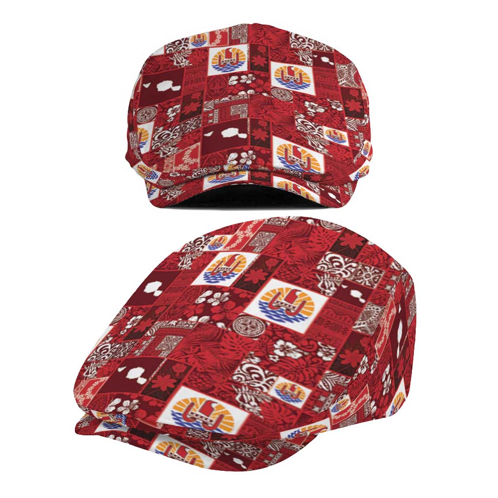Tahiti Oaoa I Teie Noera Jeff Hat Pacific Patchwork Xmas Vibes - Polynesian Pride
