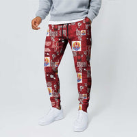 Tahiti Oaoa I Teie Noera Jogger Pants Pacific Patchwork Xmas Vibes - Polynesian Pride