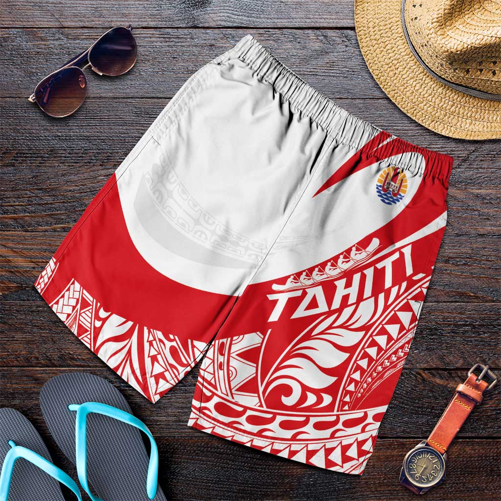Tahiti Va'a Race Shorts for Men Polynesian Tattoos Sporty Style - Polynesian Pride