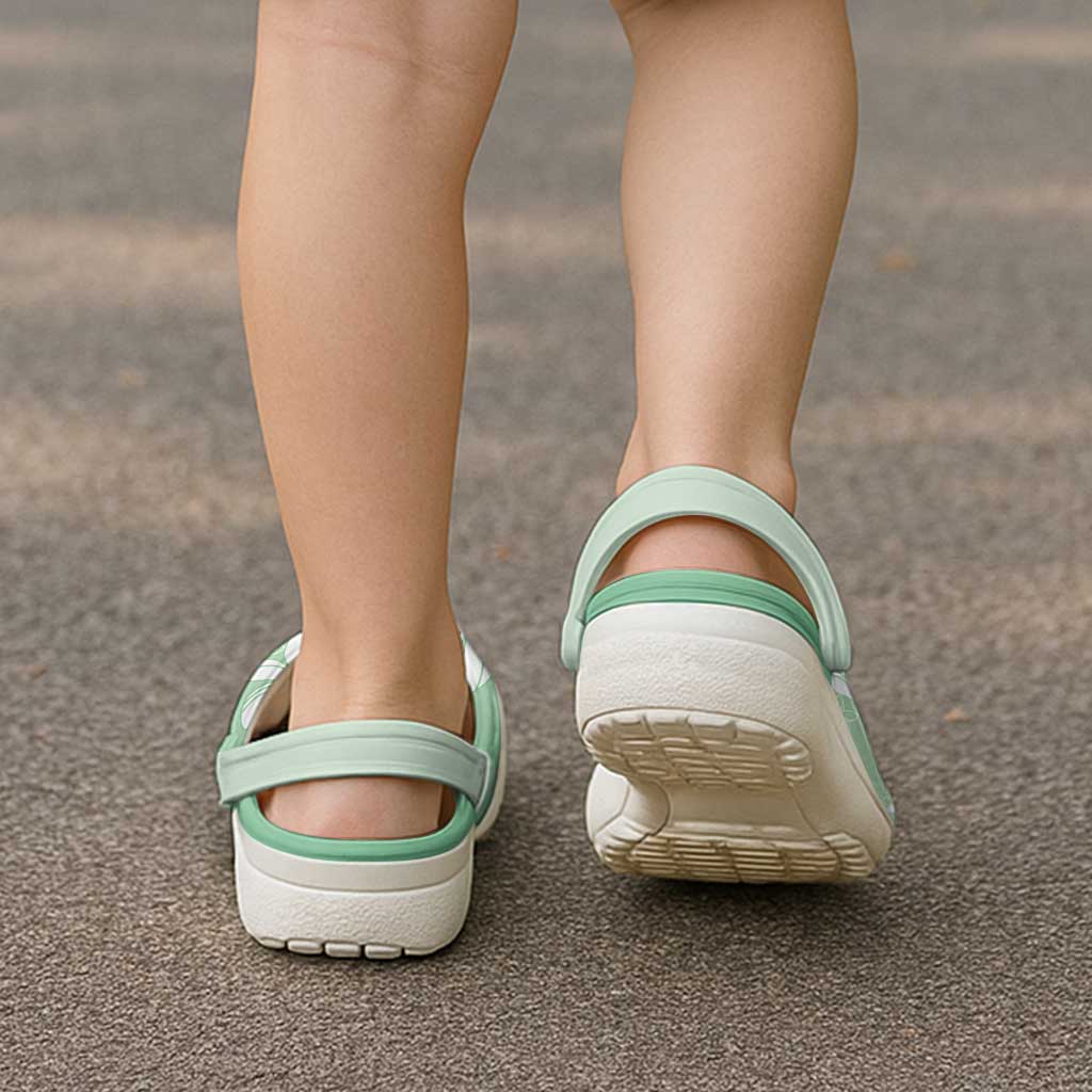 Tiare Tahiti Clogs Shoes Matcha Polynesia Motifs - Polynesian Pride