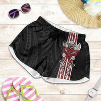 Toitu Te Reo Maori Toitu Te Whenua Toitu Te Tiriti Shorts for Women Maori Warrior New Zealand - Polynesian Pride