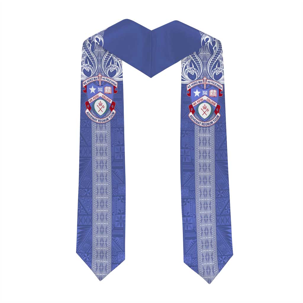 Tonga Apifoou School Graduation Stole Ngatu and Polynesian Pattern