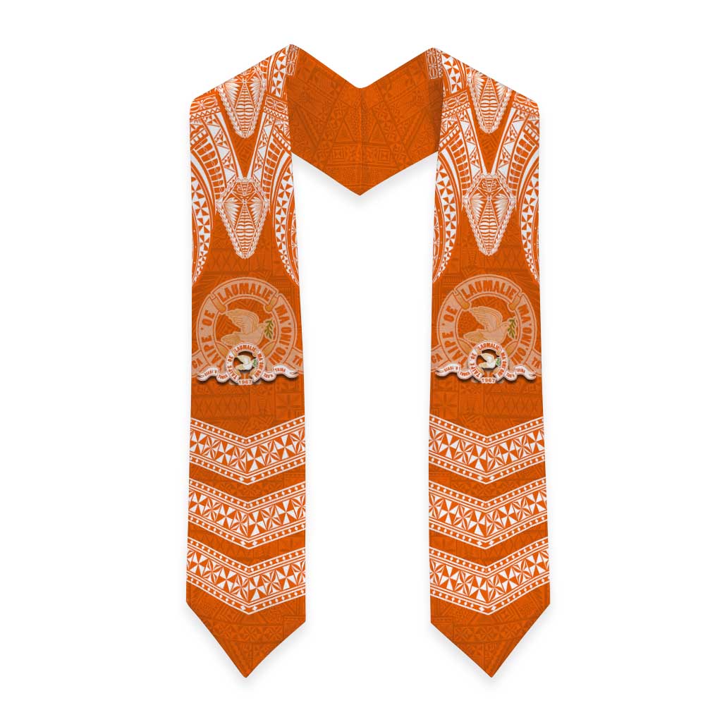 Tonga Tailulu College Graduation Stole Traditional Ngatu and Polynesian Pattern
