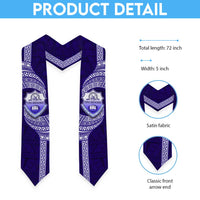 Tonga Tupou High School Graduation Stole Traditional Ngatu and Polynesian Pattern
