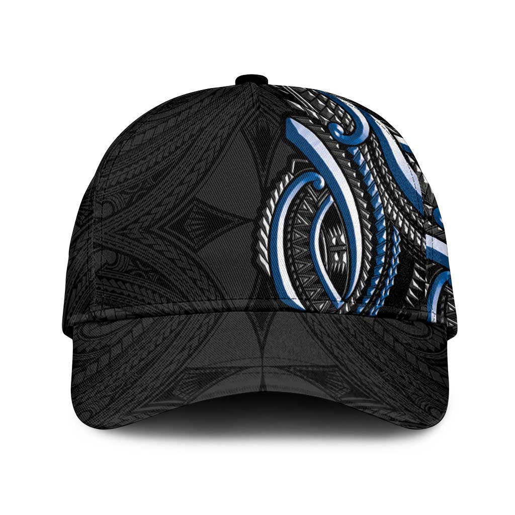 Traditional Art Hawaiian Kakau Tattoos Classic Cap Blue Color LT03