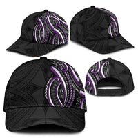 Traditional Art Hawaiian Kakau Tattoos Classic Cap Purple Color LT03
