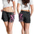 Traditional Art Hawaiian Kakau Tattoos Shorts for Women Pink Color LT03