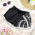Traditional Art Hawaiian Kakau Tattoos Shorts for Women White LT03