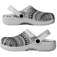 Traditional Polynesian Art Tattoos Clogs Shoes White Color - Polynesian Pride