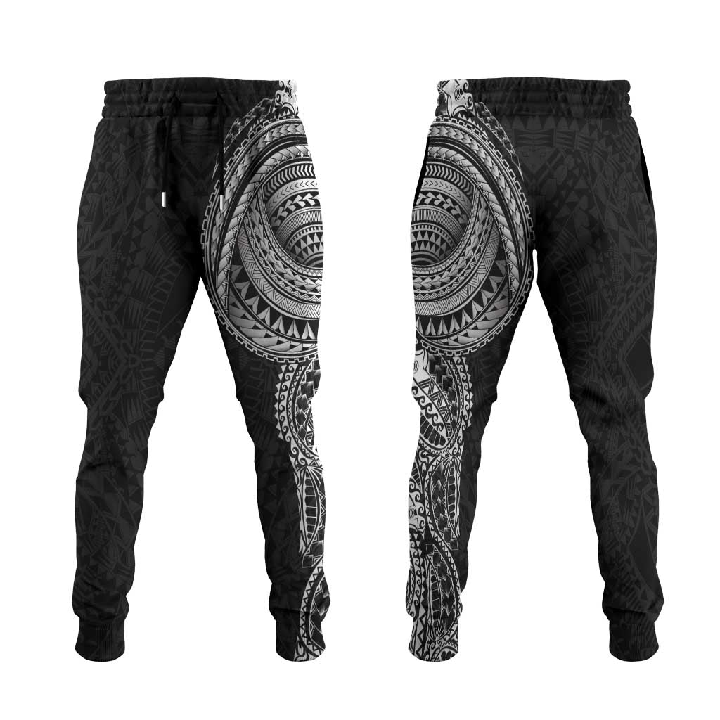 Traditional Polynesian Art Tattoos Jogger Pants Black Color - Polynesian Pride