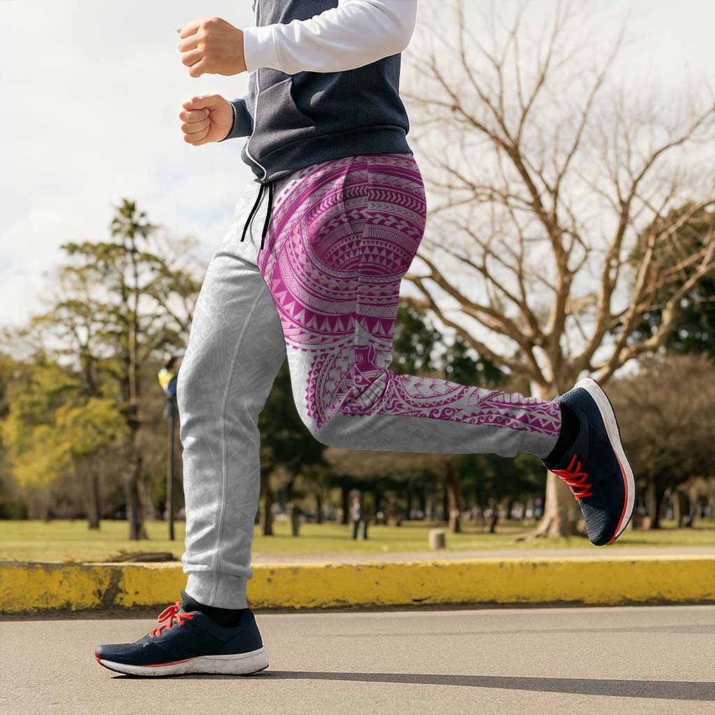 Traditional Polynesian Art Tattoos Jogger Pants Pink Color - Polynesian Pride