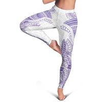 Traditional Polynesian Art Tattoos Leggings Purple Color - Polynesian Pride