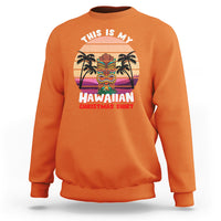 This Is My Hawaiian Christmas Shirt Retro Tropical Xmas Hawaii Tiki Sweatshirt TS02 Orange - Polynesian Pride