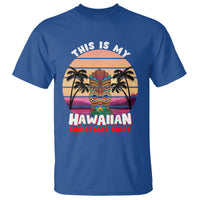 This Is My Hawaiian Christmas Shirt Retro Tropical Xmas Hawaii Tiki T Shirt TS02 Royal Blue - Polynesian Pride