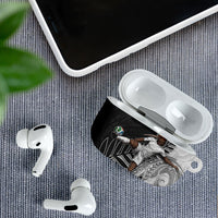 Personalized New Zealand Football AirPods Case Kiwi Mascot with Silver Fern - Maori Tribal Tattoo Art