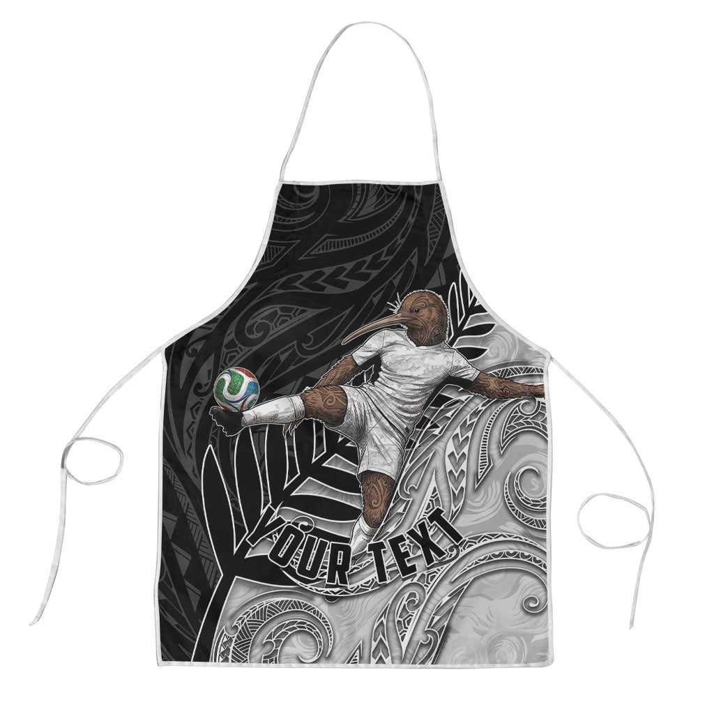 Personalized New Zealand Football Apron Kiwi Mascot with Silver Fern - Maori Tribal Tattoo Art
