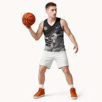 Personalized New Zealand Football Basketball Jersey Kiwi Mascot with Silver Fern - Maori Tribal Tattoo Art
