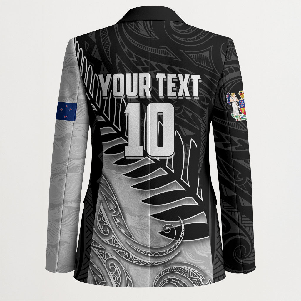 Personalized New Zealand Football Blazer Kiwi Mascot with Silver Fern - Maori Tribal Tattoo Art