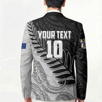 Personalized New Zealand Football Blazer Kiwi Mascot with Silver Fern - Maori Tribal Tattoo Art