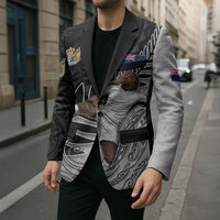 Personalized New Zealand Football Blazer Kiwi Mascot with Silver Fern - Maori Tribal Tattoo Art